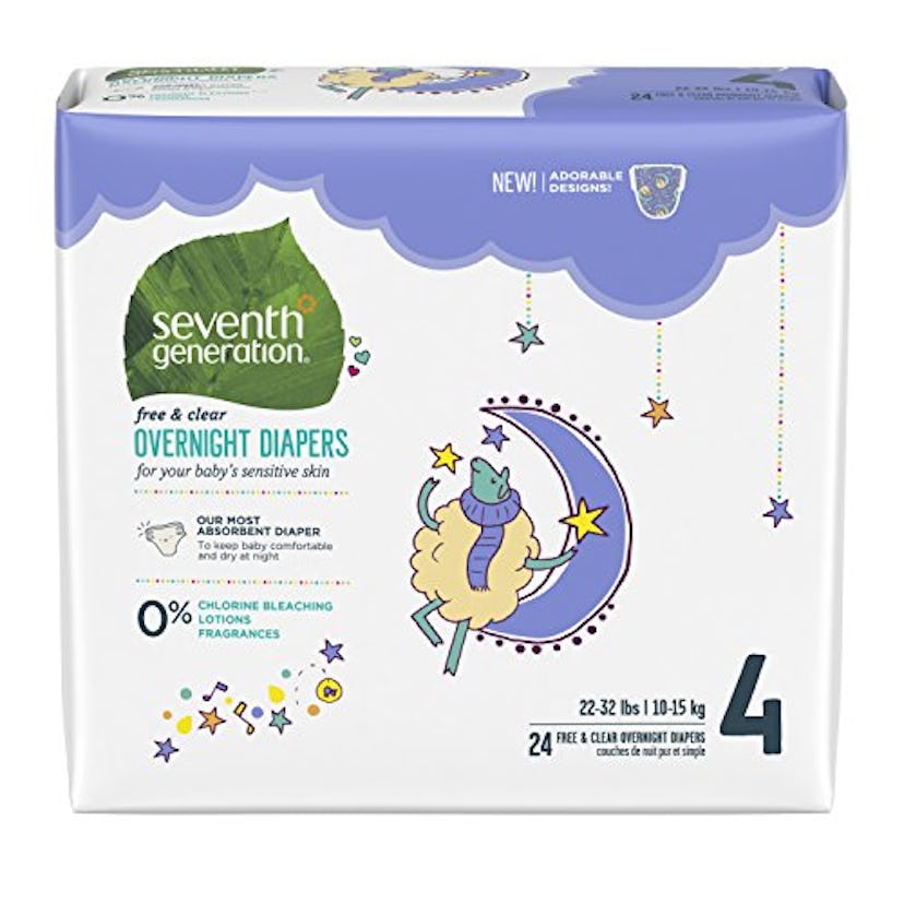 Seventh Generation Free & Clear Overnight Diapers (96 count)