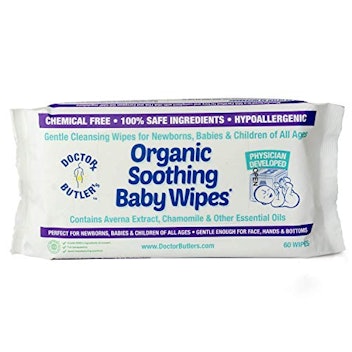 Doctor Butler's Organic Soothing Baby Wipes (60 count)