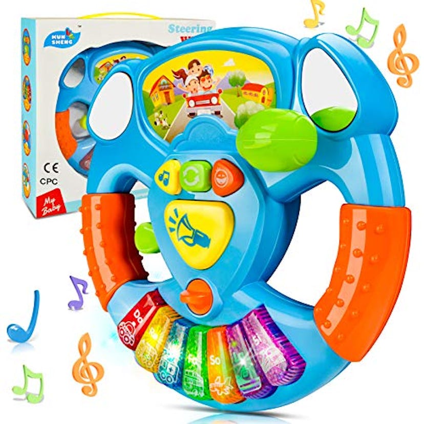 BeebeeRun Musical Toy Steering Wheel