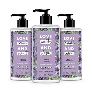 LBP Love Beauty And Planet Body Lotion Argan Oil and Lavender Body Lotion Trio
