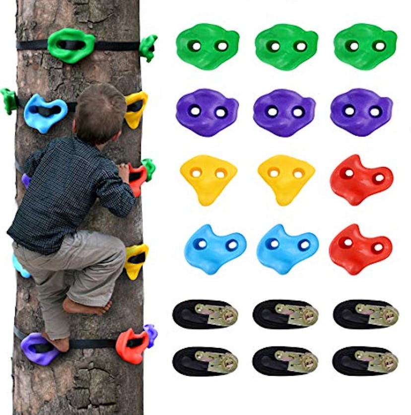 Topnew 12 Ninja Tree Climbing Holds for Kids 