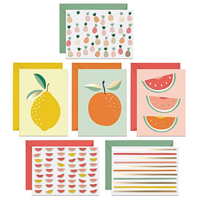 Sweetzer & Orange 48 Fruity Blank Note Cards with Envelopes