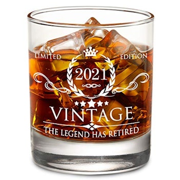 AOZITA The Legend Has Retired 2021 Whiskey Glass 