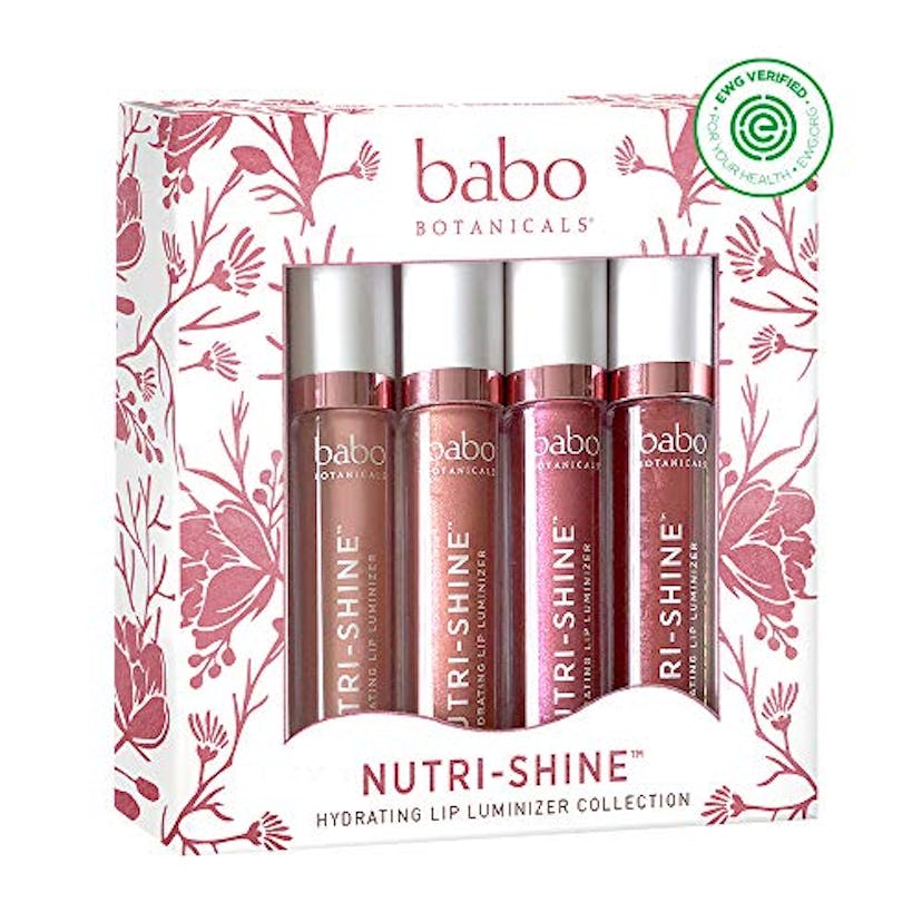 Babo Botanicals 70+% Organic Nutri-Shine Luminizer Vegan Lip Gloss Gift Set