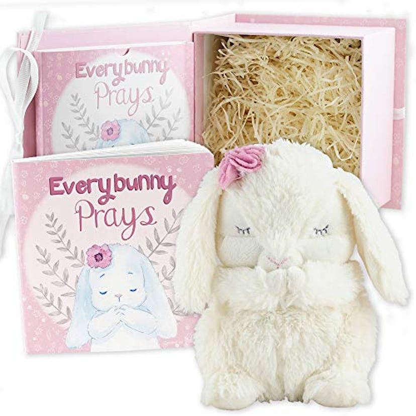 ‘Everybunny Prays’ Praying Musical Bunny Keepsake 