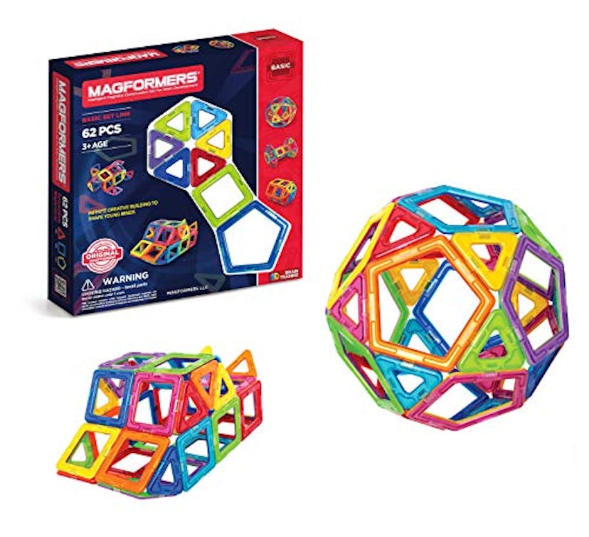 Magformers Basic Set (62-pieces) Magnetic Building Blocks