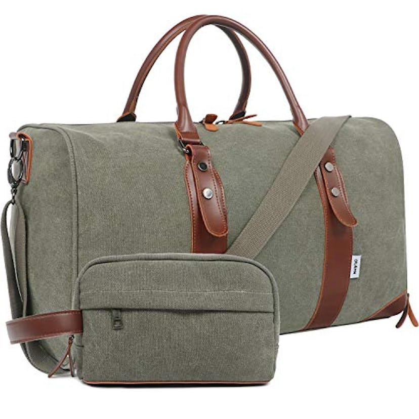 Oflamn Large Canvas Duffle Bag