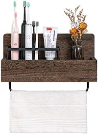 Dahey Wall-Mounted Wooden Toothbrush Holder  
