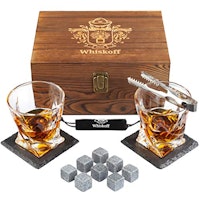W Whiskoff Bourbon Whiskey Glass Set