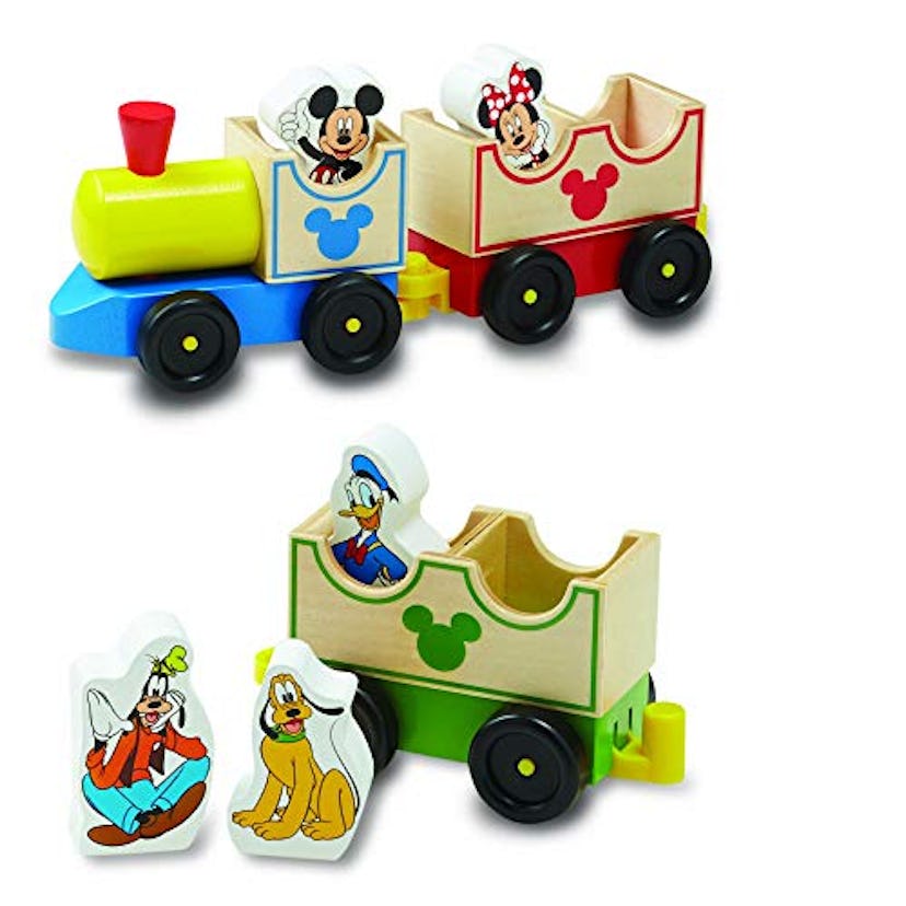 Melissa & Doug Mickey Mouse & Friends Wooden All Aboard Train