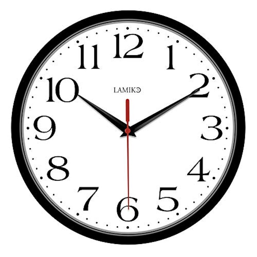 Lamiko 10 Inch Silent Classic Clock