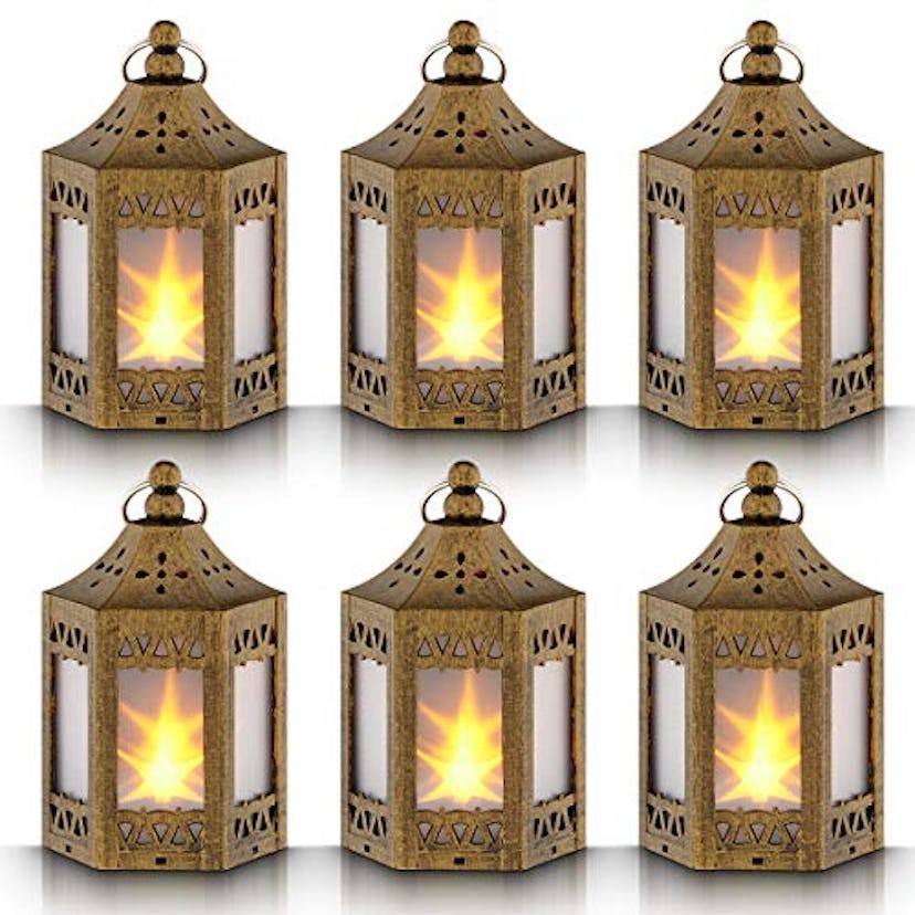 zkee Mini Lanterns with Flickering LED