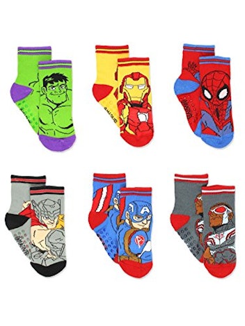 Marvel Super Hero Socks With Grippers