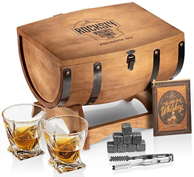 Rocksly Whiskey Stones Gift Set