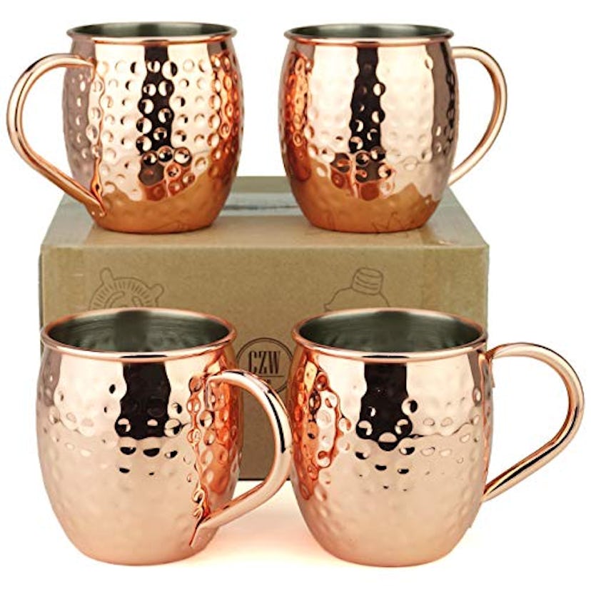 PG Copper-Plated Moscow Mule Mug Set