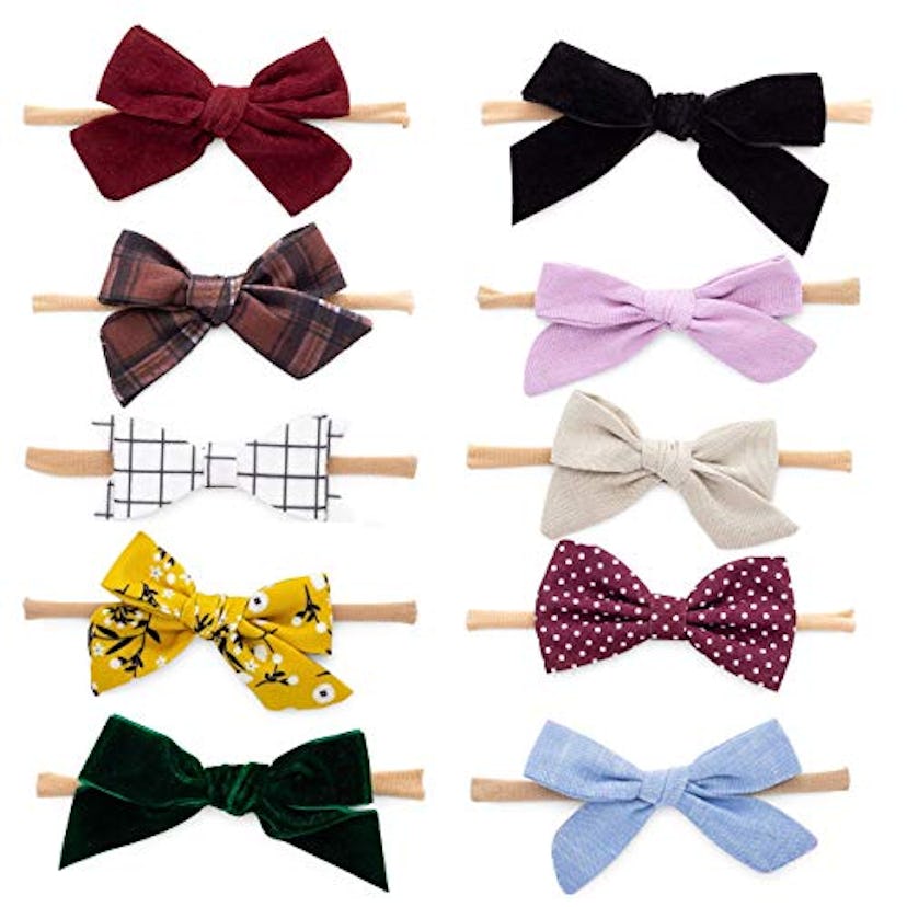 Parker Baby Girl Headbands and Bows Assorted 10 Pack