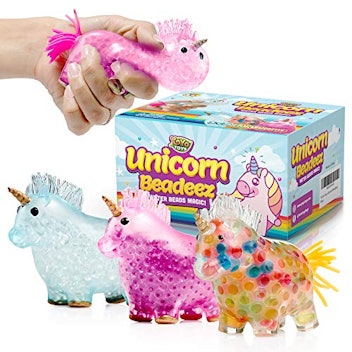 YoYa Toys Beadeez Unicorn Squishy Stress Balls Toy (3-Pack)