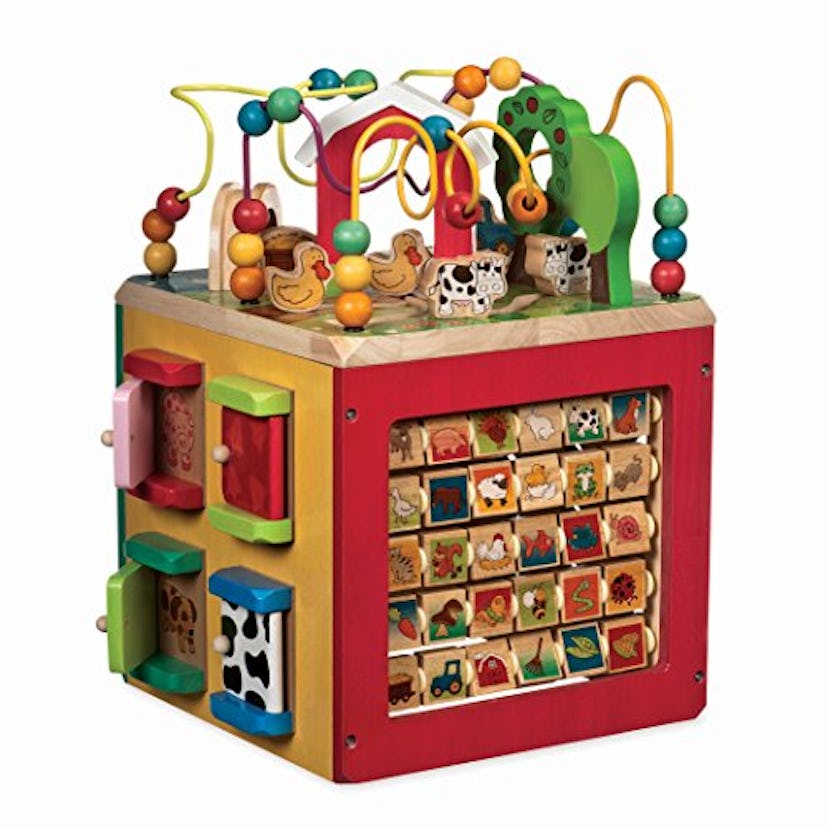 Wooden Discover Farm Animals Activity Center by Battat