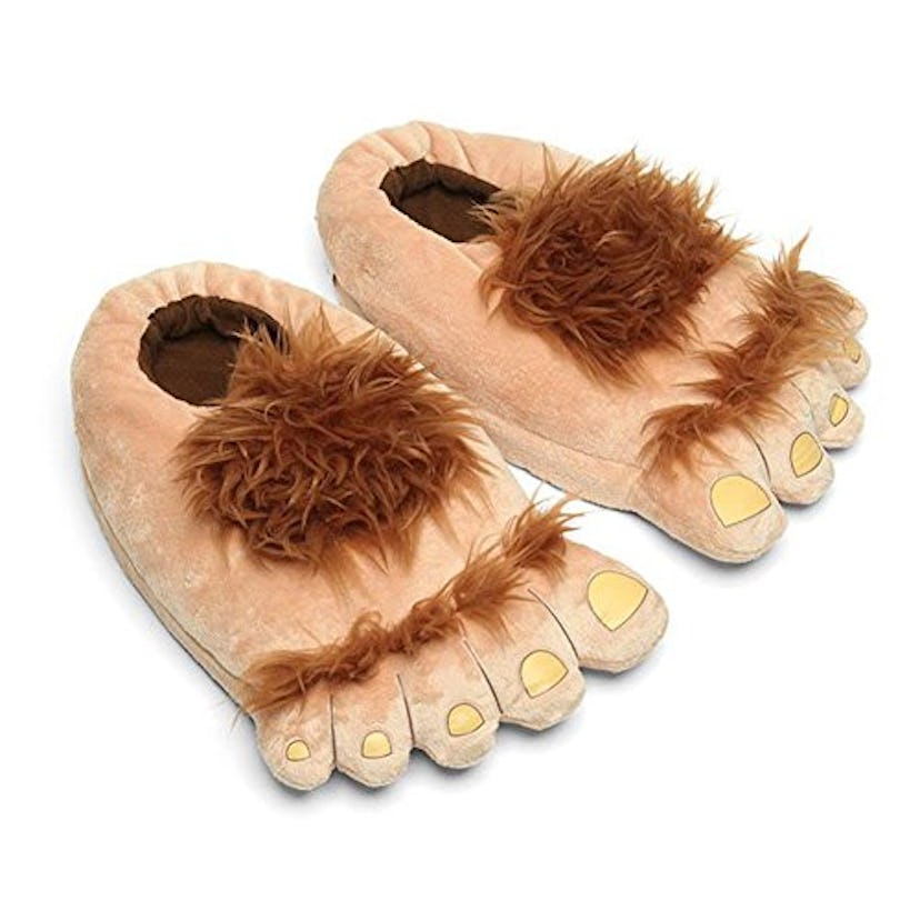 Furry Hobbit Feet Slippers For Adults