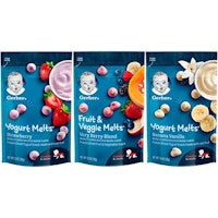 Gerber Fruit & Veggie Yogurt Melts (8-pack)