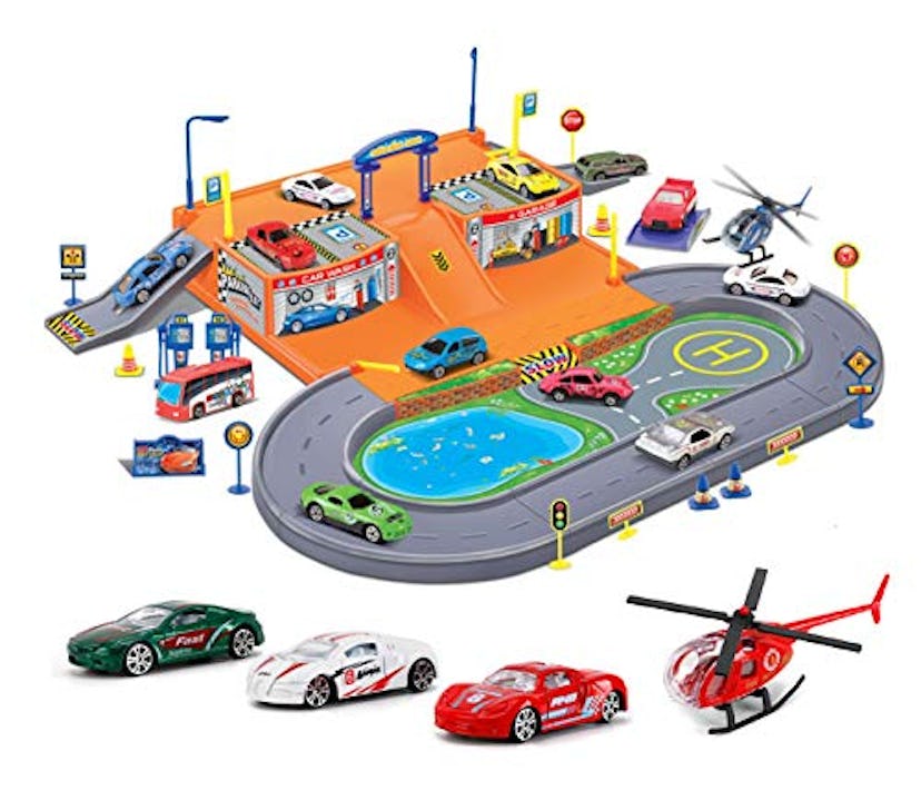 Liberty Imports Super Parking Garage Diecast Racing Playset