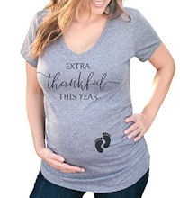 Extra Thankful This Year Pregnancy Announcement Shirt 