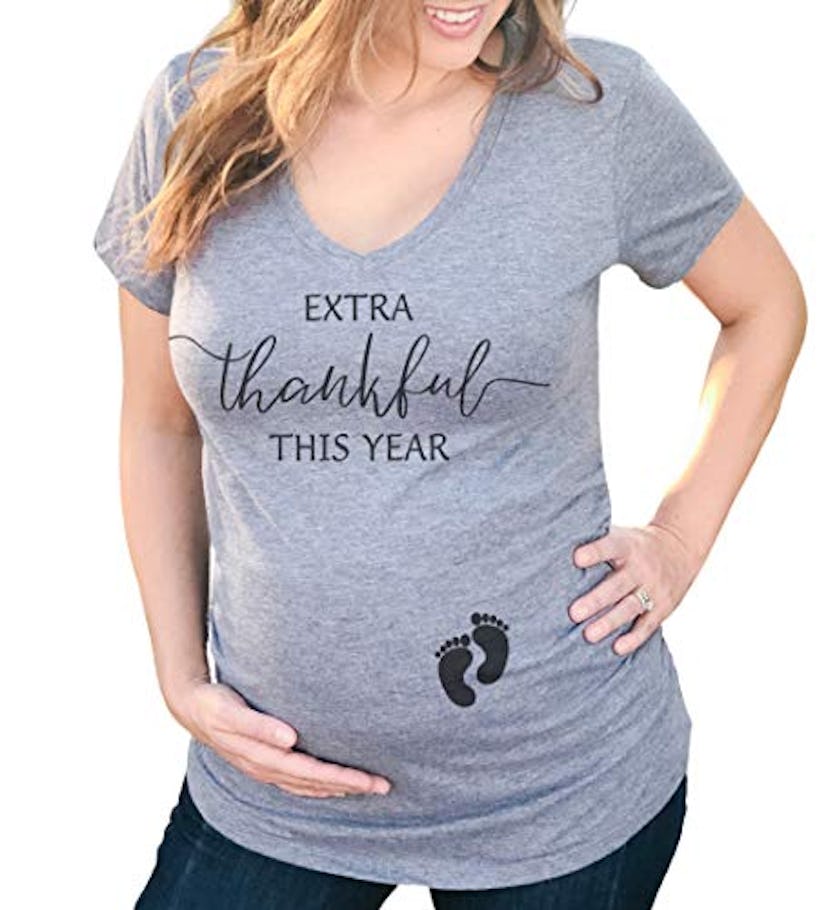 Extra Thankful This Year Pregnancy Announcement Shirt 