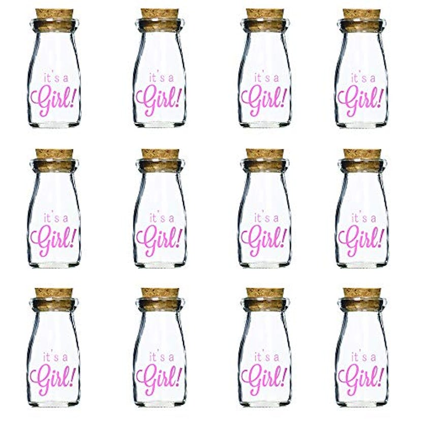 Kate Aspen Vintage Milk Favor Jar 12 Pack