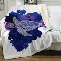 Sleepwish Sea Turtle Sherpa Blanket