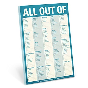 Knock Knock "All Out Of" Pad Grocery List
