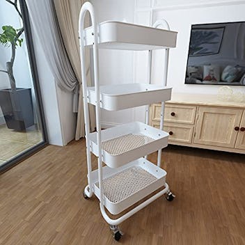 CAXXA 3-Tier Rolling Metal Storage Organizer