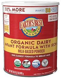 Earth's Best Organic Dairy Infant Formula, 35 Ounce