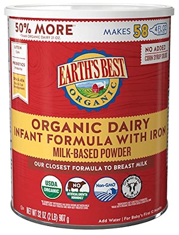 Earth's Best Organic Dairy Infant Formula, 35 Ounce