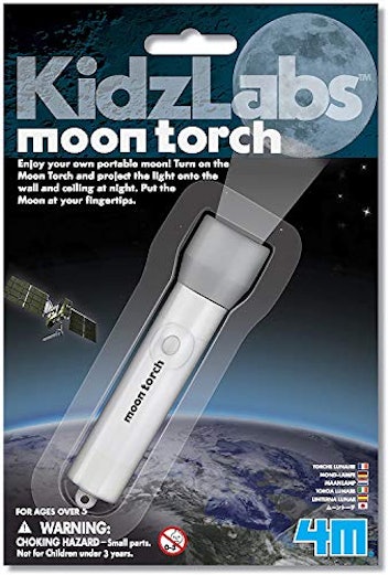 KidzLabs Moon Torch Kids Flashlight Projector  