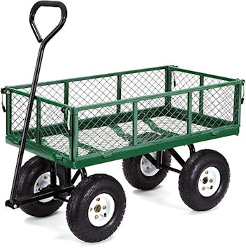 Gorilla Carts GOR400-COM Steel Garden Cart with Removable Sides