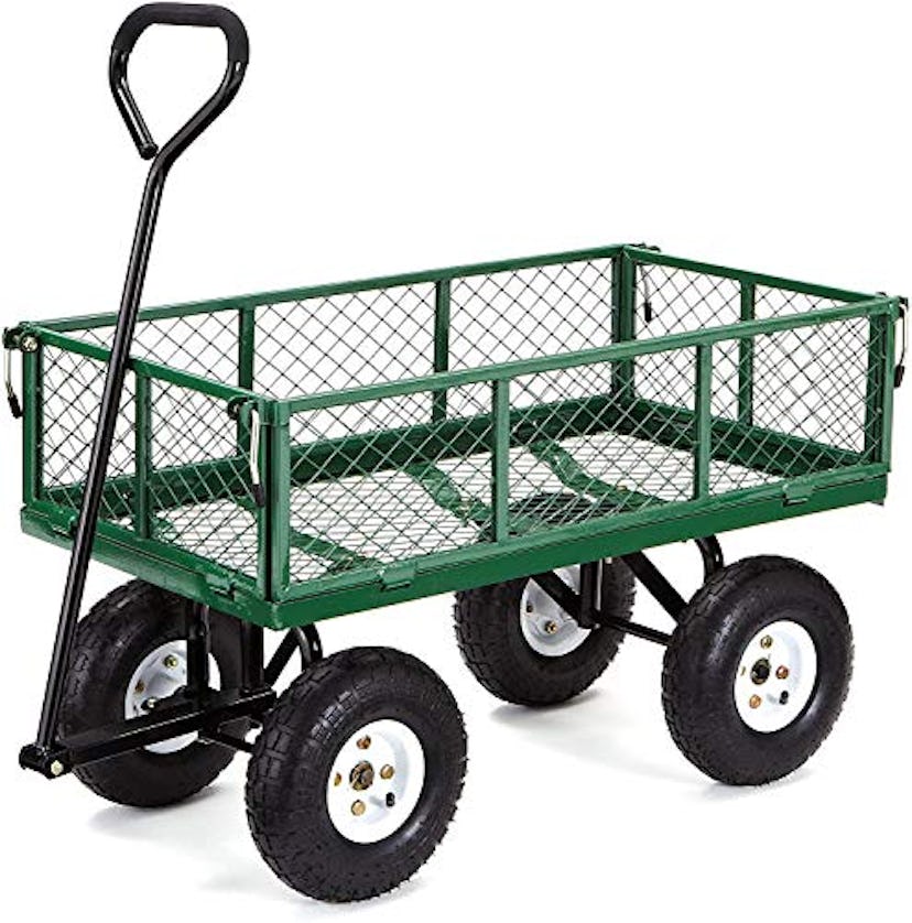 Gorilla Carts GOR400-COM Steel Garden Cart with Removable Sides