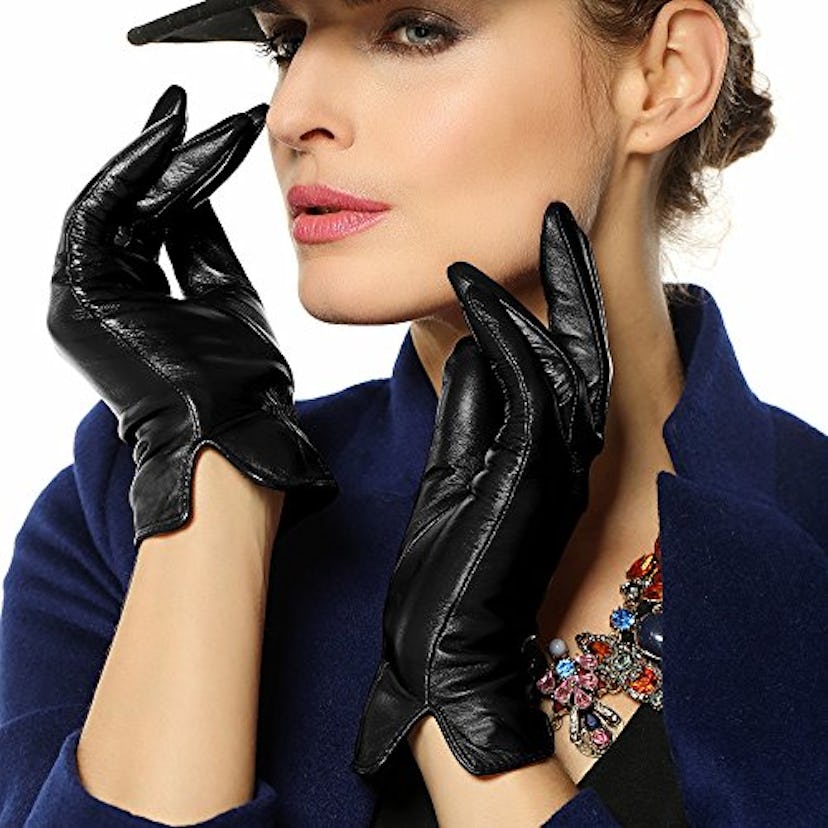 Warmen Women's Genuine Leather Touchscreen Driving Gloves