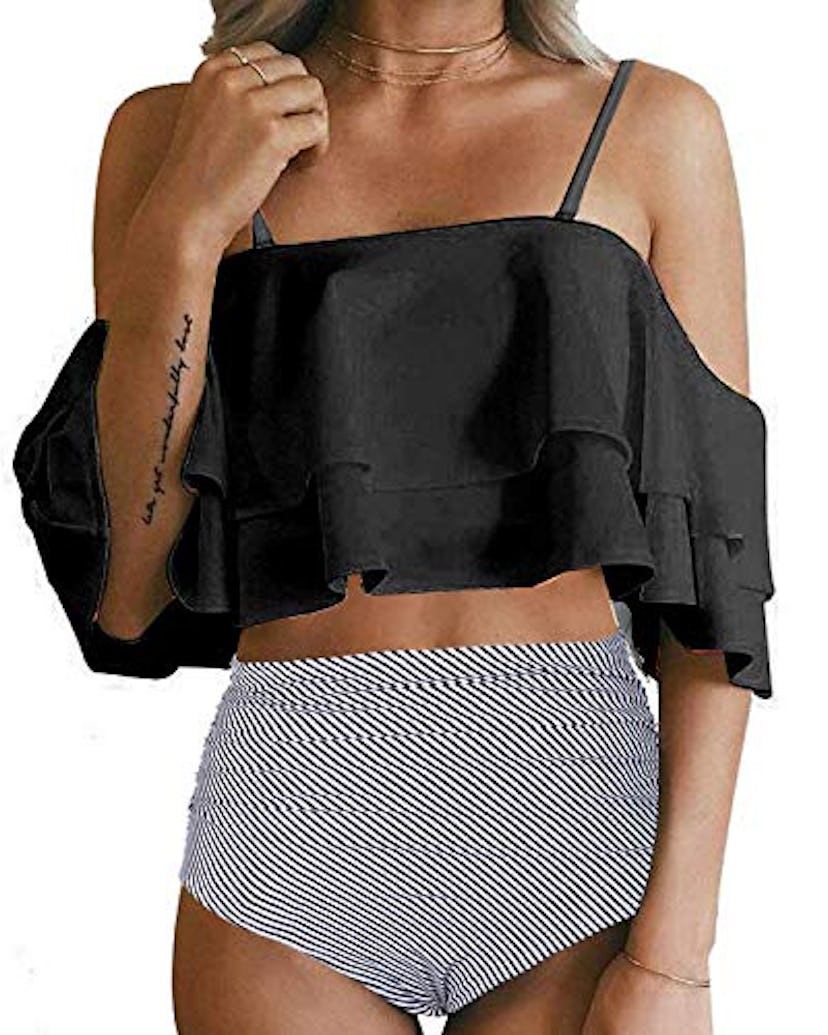 Tempt Me Ruffle Off-Shoulder Swimsuit