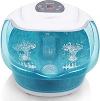 Foot Spa/Bath Massager with Heat Bubbles Vibration 3 in 1