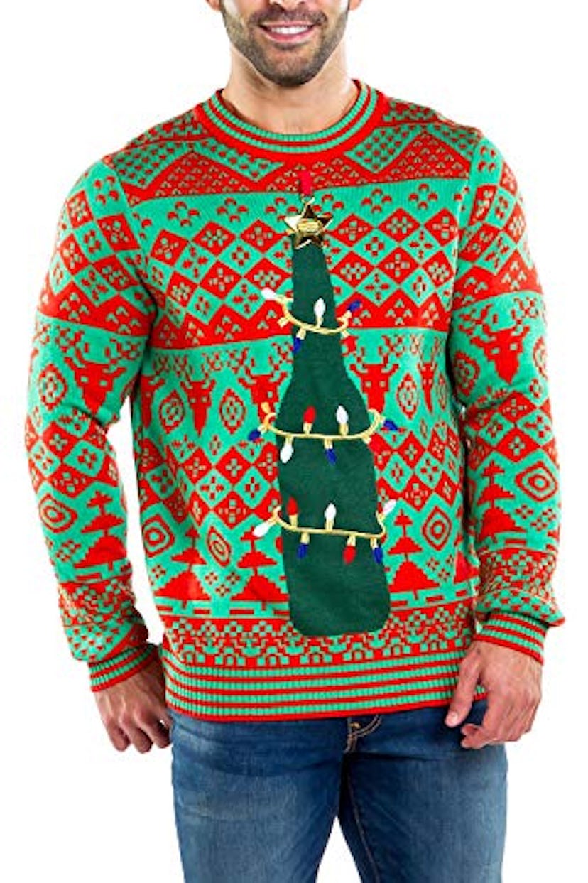 Beer Christmas Tree Ugly Sweater