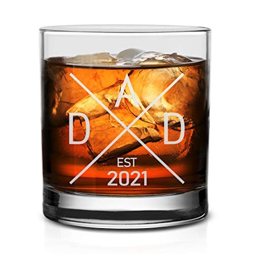 NeeNoNex DAD Est 2021 Whiskey Glass
