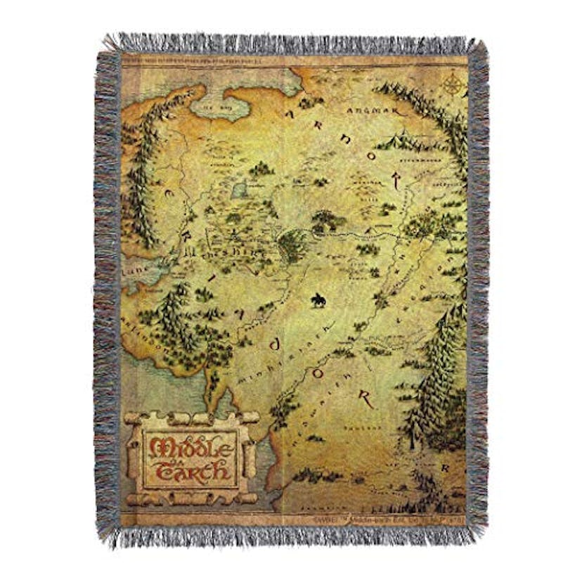 Middle Earth Woven Tapestry Throw Blanket