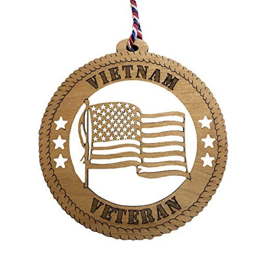 Jolette Designs Vietnam Veteran Christmas Tree Ornament