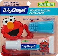 Baby Orajel Elmo Tooth & Gum Cleanser with Finger Brush, Fruity Fun