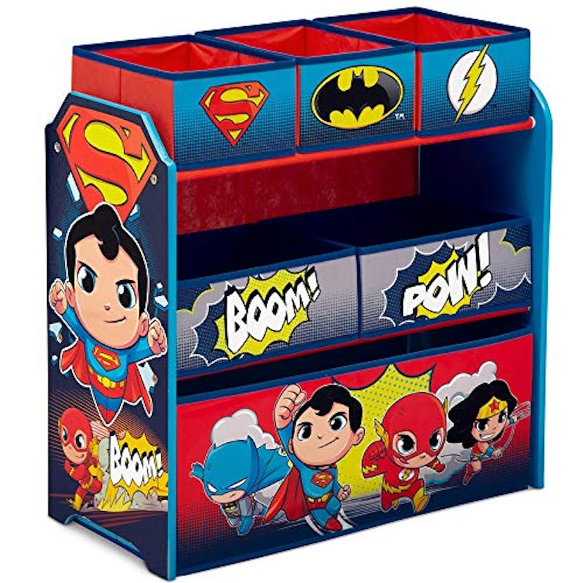 Delta Children 6-Bin Toy Storage Organizer DC Super Friends And Batman