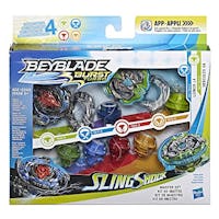 Hasbro Beyblade Burst Turbo Slingshock Master Set With Luinor L4 & Hercules H4