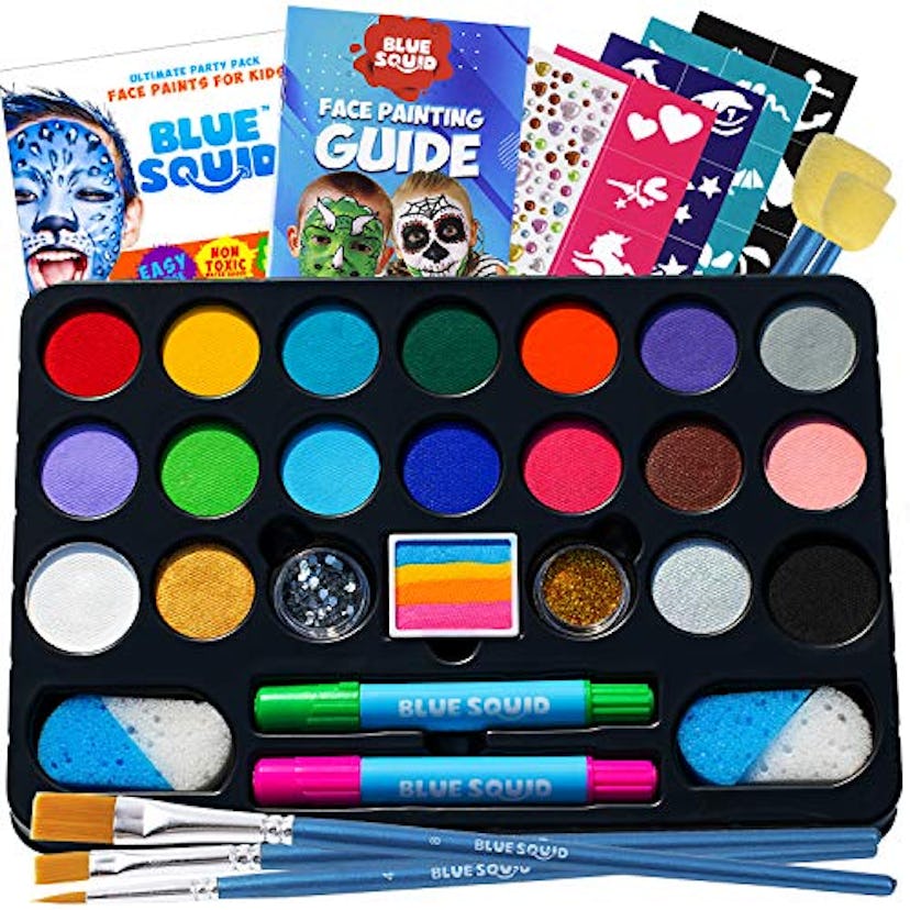 Blue Squid Face Paint Kit