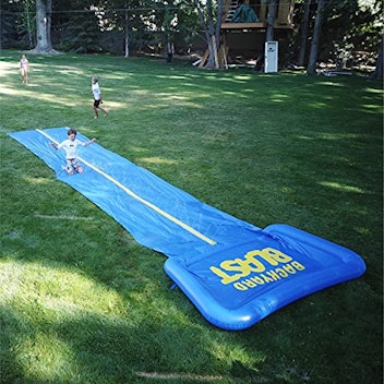 BACKYARD BLAST - 30' Waterslide with Bumpers and Pool
