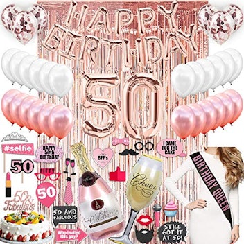 PARIS PRODUCTS CO. 50th Birthday Decorations Pack