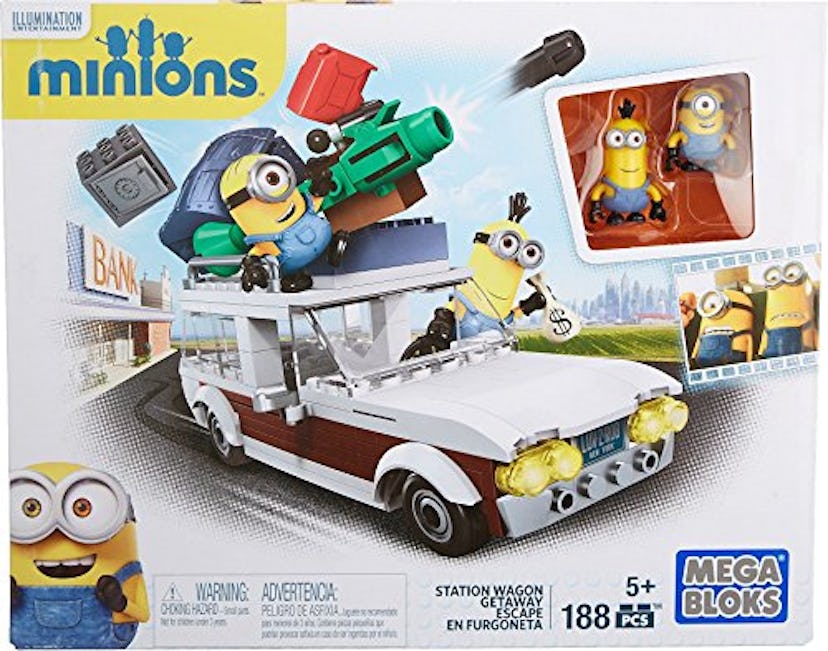 Mega Bloks Minions Station Wagon Getaway Building Set